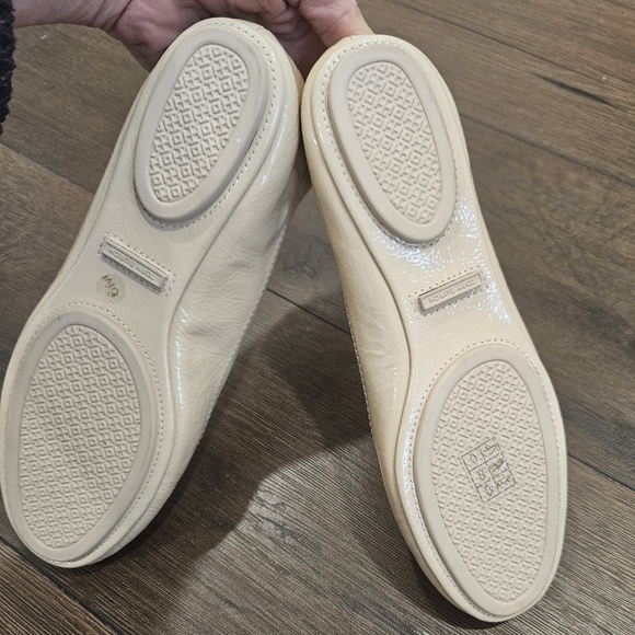 SOLD‼️NWOT Tory Burch Minnie Travel Ballet Flat, Nude Patent Leather - Picture 6 of 15